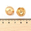 Brass Micro Pave Clear Cubic Zirconia Stud Earrings EJEW-S270-03G-3