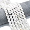 Natural White Crazy Agate Beads Strands G-P575-A04-8x5mm-03-1