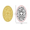 Self Adhesive Gold Foil Embossed Stickers DIY-WH0211-121-1