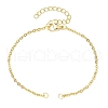 3Pcs 3 Colors Stainless Steel Cable Chain Bracelet Making AJEW-JB01231-2