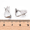 925 Sterling Silver Clip-on Earring Findings STER-T008-155P-3