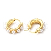 Plastic Pearl Beaded Hoop Earrings EJEW-Q024-04G-2