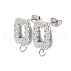 304 Stainless Steel Stud Earring Findings STAS-D366-12P-1