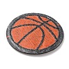 Sports Ball Theme Computerized Towel Fabric Embroidery Iron on Cloth Patches PATC-WH0007-23D-2