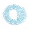 Electroplate Imitation Jade Glass Beads Strands GLAA-T032-J4mm-AB04-2