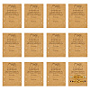 100Pcs Friendship Theme Kraft Paper Jewelry Display Cards CDIS-TA0001-23-2