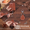DIY Leather Keychain Acrylic Templates FIND-WH0420-105B-4