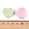 UV Plating Opaque Acrylic Beads OACR-T028-42-3