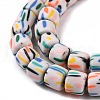 Handmade Polyester Clay Beads Strand CLAY-P001-01A-4