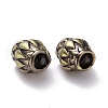 Tibetan Style Brass Beads X-KK-P214-09BAB-3