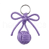 Polyester and 304 Stainless Steel Braid Ball Keychains KEYC-JKC01118-4