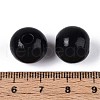 Spray Painted Round Natural Schima Wood Beads WOOD-A018-14mm-03-3