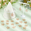 SUNNYCLUE 100Pcs Tibetan Style Alloy Pendants FIND-SC0009-48RG-4