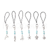 Marine Theme Alloy Mobile Straps HJEW-JM03443-2