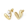Ion Plating(IP) 304 Stainless Steel Stud Earrings EJEW-A119-19G-4