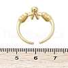 Brass Micro Pave Cubic Zirconia Adjustable Cuff Rings for Women RJEW-C129-11G-5
