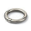 Tibetan Style 316 Surgical Stainless Steel Spring Gate Rings STAS-E191-02AS-01-2