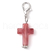 35Pcs 7 Colors Cross Acrylic Pendant Decorations HJEW-JM02779-5