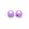 Opaque Acrylic Beads X-MACR-T027-01-3