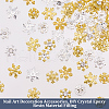 Olycraft 96Pcs 7 Styles Christmas Themed Alloy Cabochons MRMJ-OC0002-34-4