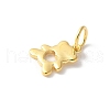 925 Sterling Silver Hollow Heart Bear Charms STER-R012-01G-2