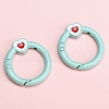 Alloy Enamel Spring Gate Rings PW-WG74BFF-03-1