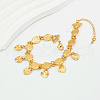 Adjustable Brass Ancient Coin Link Bracelets VB5488-2
