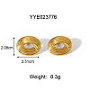 Eye Stainless Steel Stud Earrings & Pendant Necklaces Sets for Women JD1980-1-4