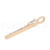 Brass Micro Pave Cubic Zirconia Pendants KK-Q096-04B-G-2