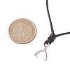 Adjustable Waxed Polyester Cord Necklace Making AJEW-JB01308-02-2