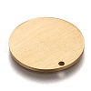 Ion Plating(IP) 304 Stainless Steel Pendants STAS-O133-06D-G-2