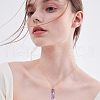 Fingerinspire Natural Amethyst Pendants FIND-FG0001-62-6