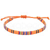 Adjustable Bohemian Style Cotton & Linen Cord Braided Bracelets for Friendship OB0004-21-1