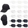 BENECREAT 18Pcs 3 Colors Plastic Hat Rack for Wall AJEW-BC0006-45-1