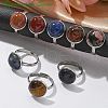 Tarnish Resistant 304 Stainless Steel Pad Ring Settings STAS-G173-19P-12mm-3