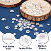 80Pcs 4 Size Transparent Glass Cabochons X1-GGLA-ZZ0001-03-12