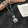 Alloy Bear Pendant Necklaces FS-WGADD22-01-1