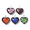 Handmade Gold Sand Lampwork Pendants LAMP-D302-02-1