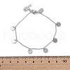 304 Stainless Steel Cable Chain Bracelets for Women BJEW-A036-25P-5