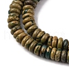 Natural Verdite Stone Beads Strands G-L624-H08-6x2mm-4