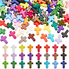 120Pcs 24 Colors Opaque Acrylic Beads SACR-LP0001-01-1