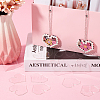 SUNNYCLUE Transparent Acrylic Disc Pendants TACR-SC0001-38C-4