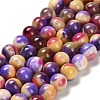 Dyed Natural Agate Beads Strands G-G203-09F-10mm-2