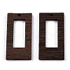 Natural Wenge Wood Pendants WOOD-T023-70-2