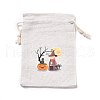 Halloween Cotton Cloth Storage Pouches ABAG-M004-01L-1
