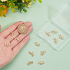 BENECREAT 12Pcs Brass Chandelier Components Links KK-BC0013-38C-3