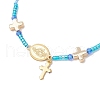 Adjustable Nylon Cord Braided Beads Bracelets BJEW-MZ00168-02-4