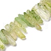 Natural Crackle Quartz Crystal Dyed Beads Strands G-I345-05G-2