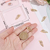 Beebeecraft 8Pcs Ion Plating(IP) 316 Surgical Stainless Steel Pendants STAS-BBC0002-14-3
