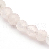 Natural Rose Quartz Beaded Necklaces NJEW-JN03315-02-2